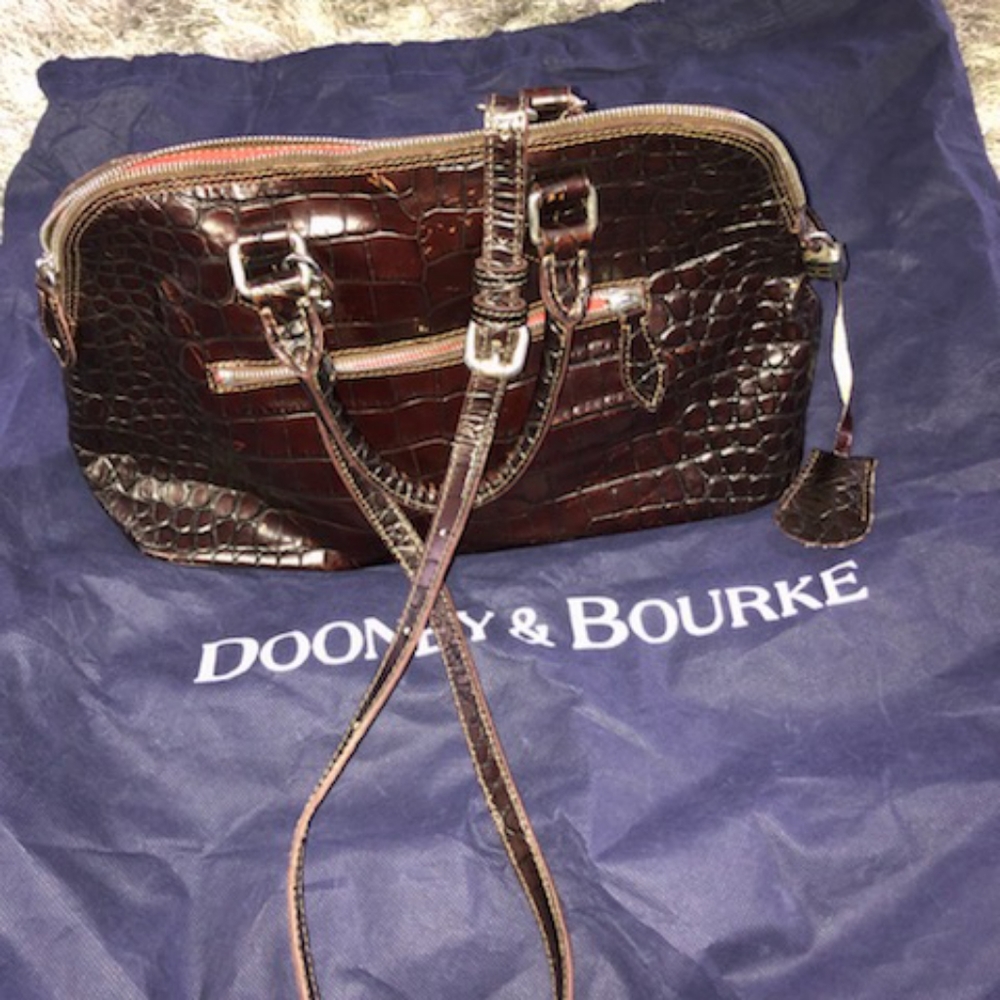Vintage Dooney & Bourke  Handbag & Bonus D&B Vintage Ostrich Leather Bag - Picture 3 of 17
